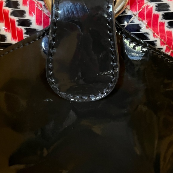 Tory Burch  Travel Bag Large Red and Black Geometric - Picture 6 of 16